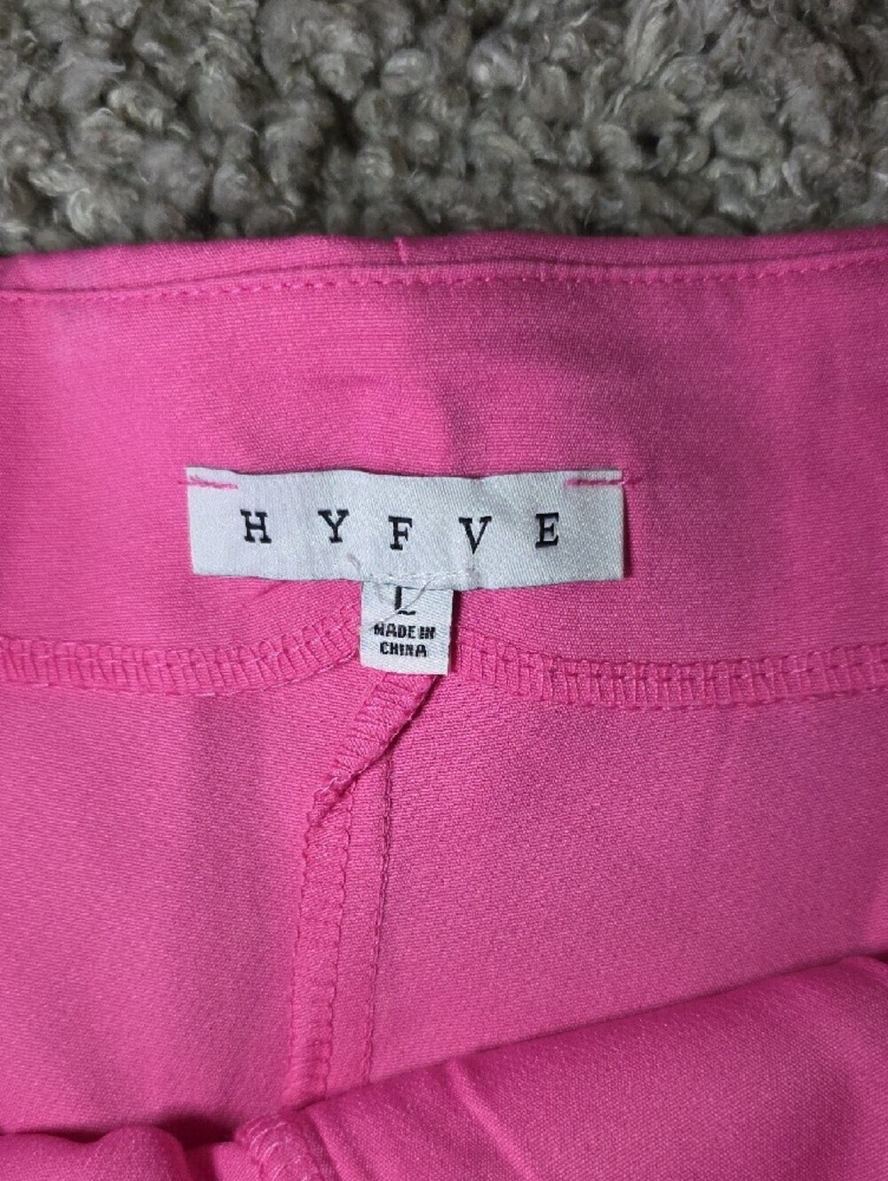 HYFVE Vibrant Pink High-Waist Tailored Women's Shorts - Picture 2 of 7